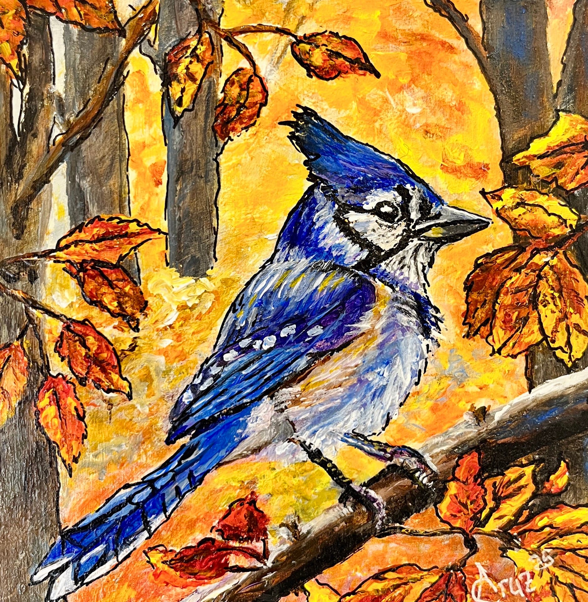 Cerulean In The Harvest Glow